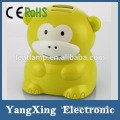 High qulaity monkey-shaped kids coin bank with lock